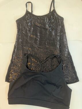 BUNDLE: Torrid, bra size 0 and sparkling tank size 00, all black